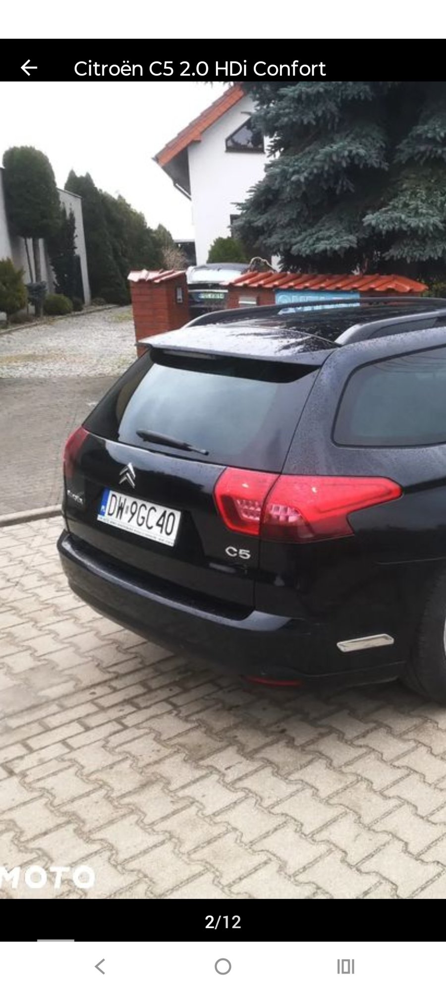 Numer rejestracyjny DW 9GC40 posiada CITROEN C5 II 2.0 HDI FAP MR`08 E5 Confort - DW9GC40 Numer rejestracyjny DW 9GC40 posiada CITROEN C5 II 2.0 HDI FAP MR`08 E5 Confort - DW9GC40