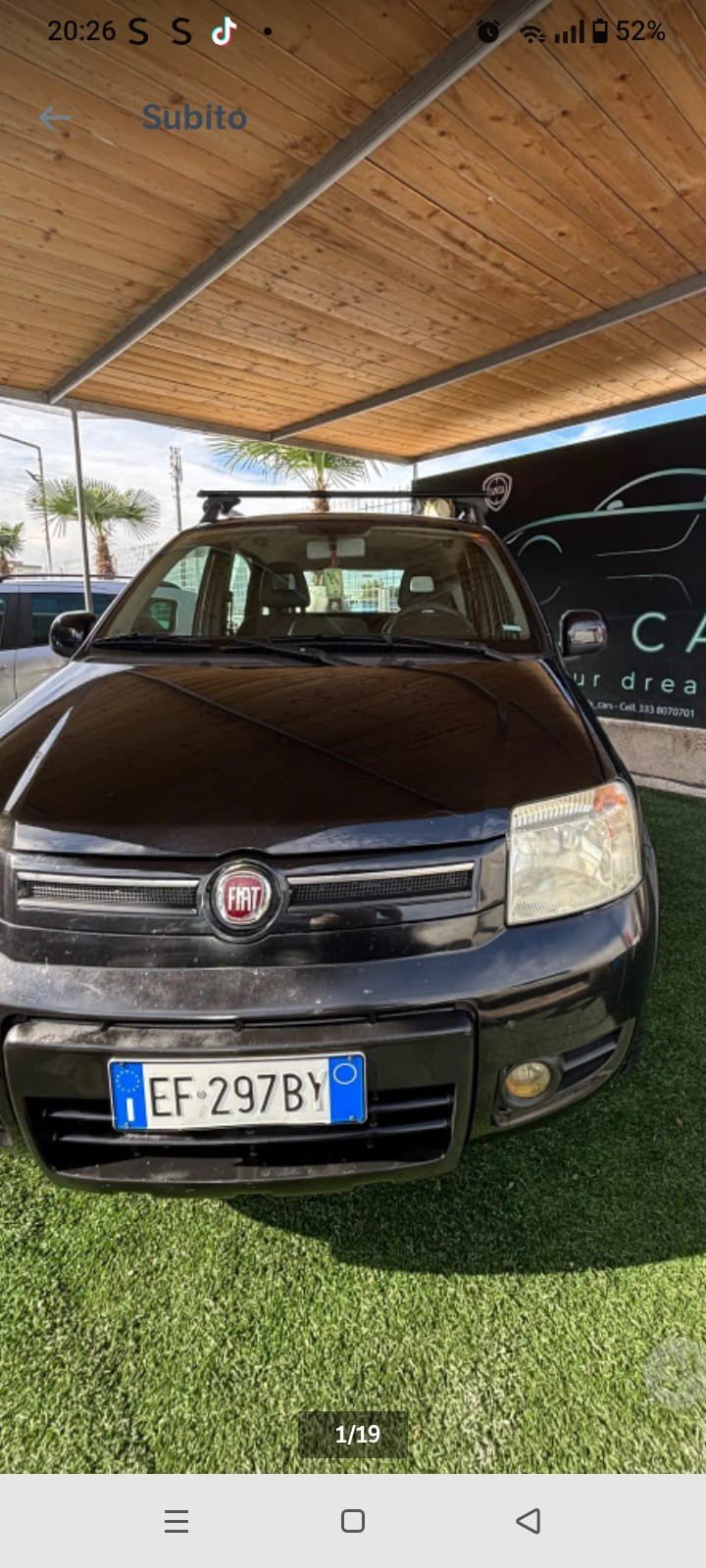 Numer rejestracyjny EF297BY posiada FIAT Panda 2a serie