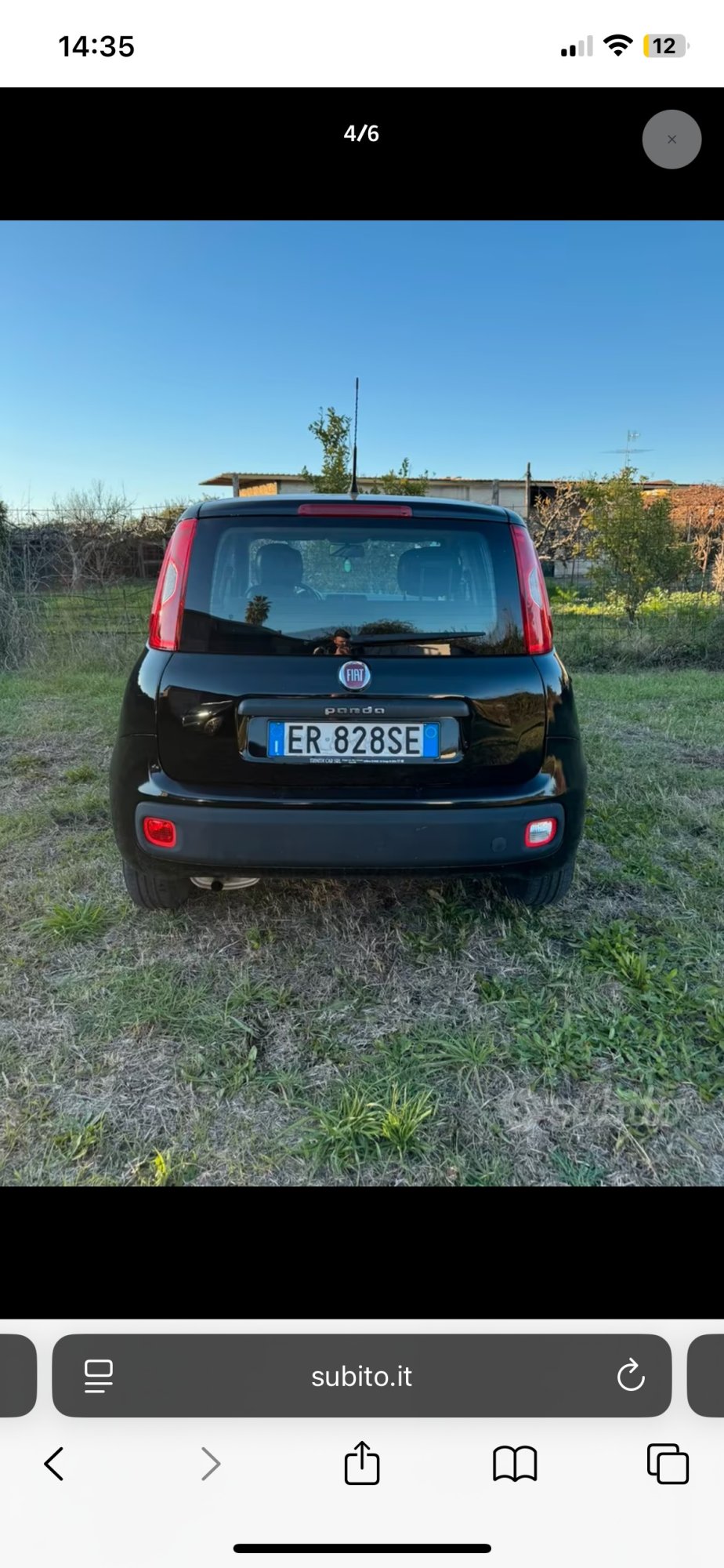 Numer rejestracyjny ER828SE posiada FIAT Panda 3a serie