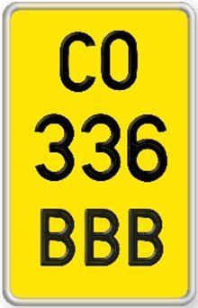 Numer rejestracyjny C0336BBB posiada DERBI ATLANTIS 50