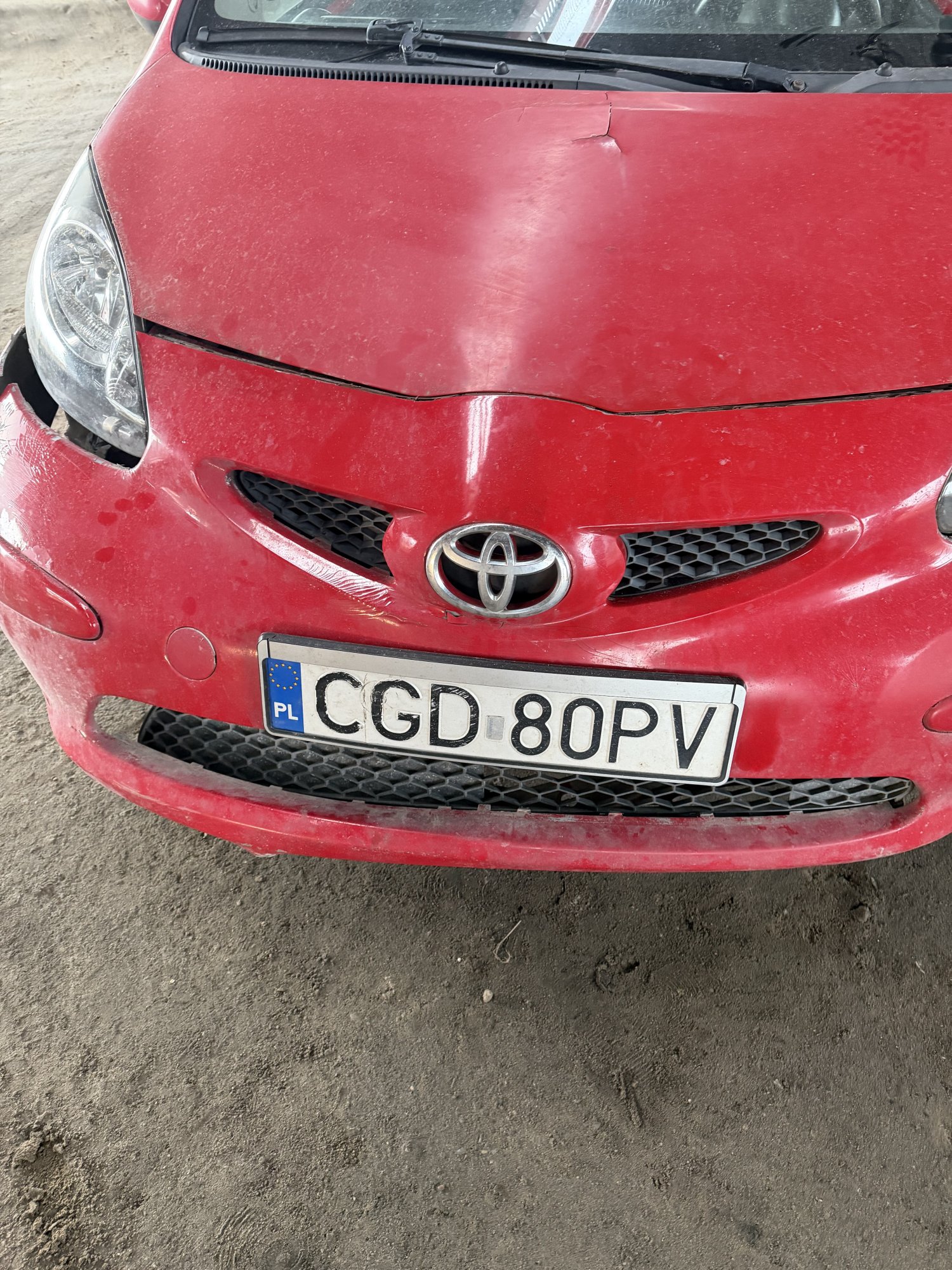 Numer rejestracyjny CGD 80PV posiada TOYOTA Aygo 1.0 MR`05 E4 Terra - CGD80PV