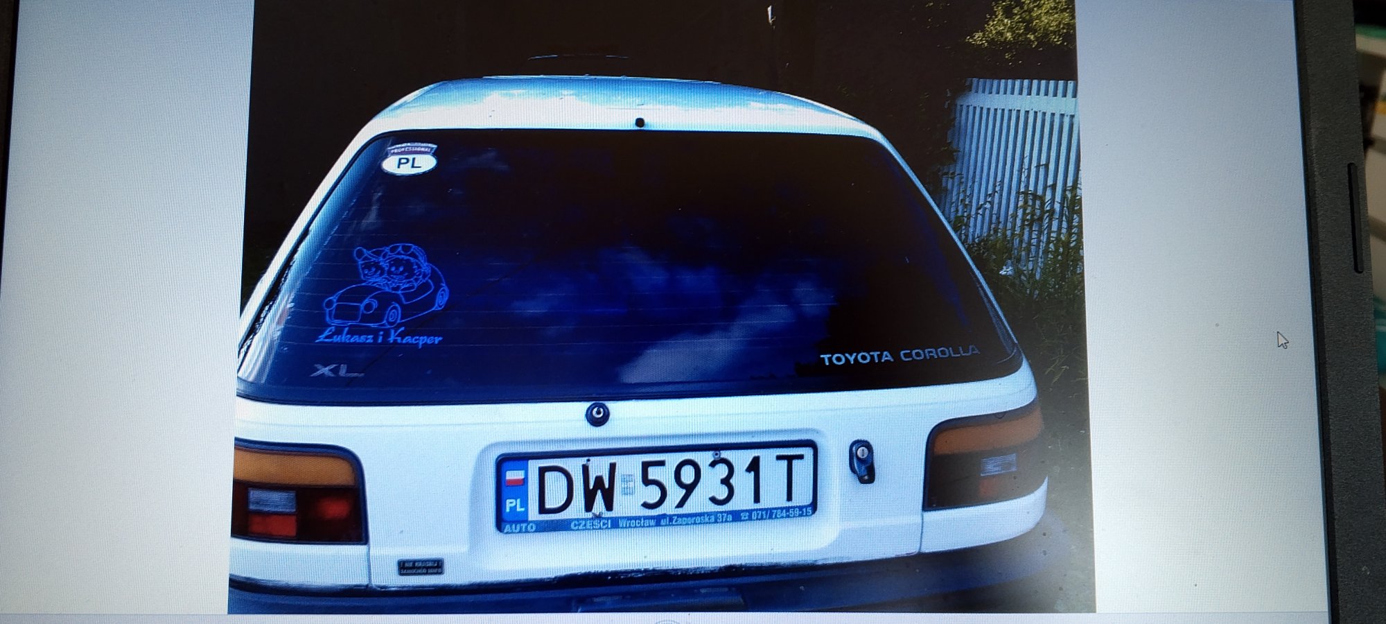 Numer rejestracyjny DW 5931T posiada TOYOTA Corolla Compact Kat. XL - DW5931T